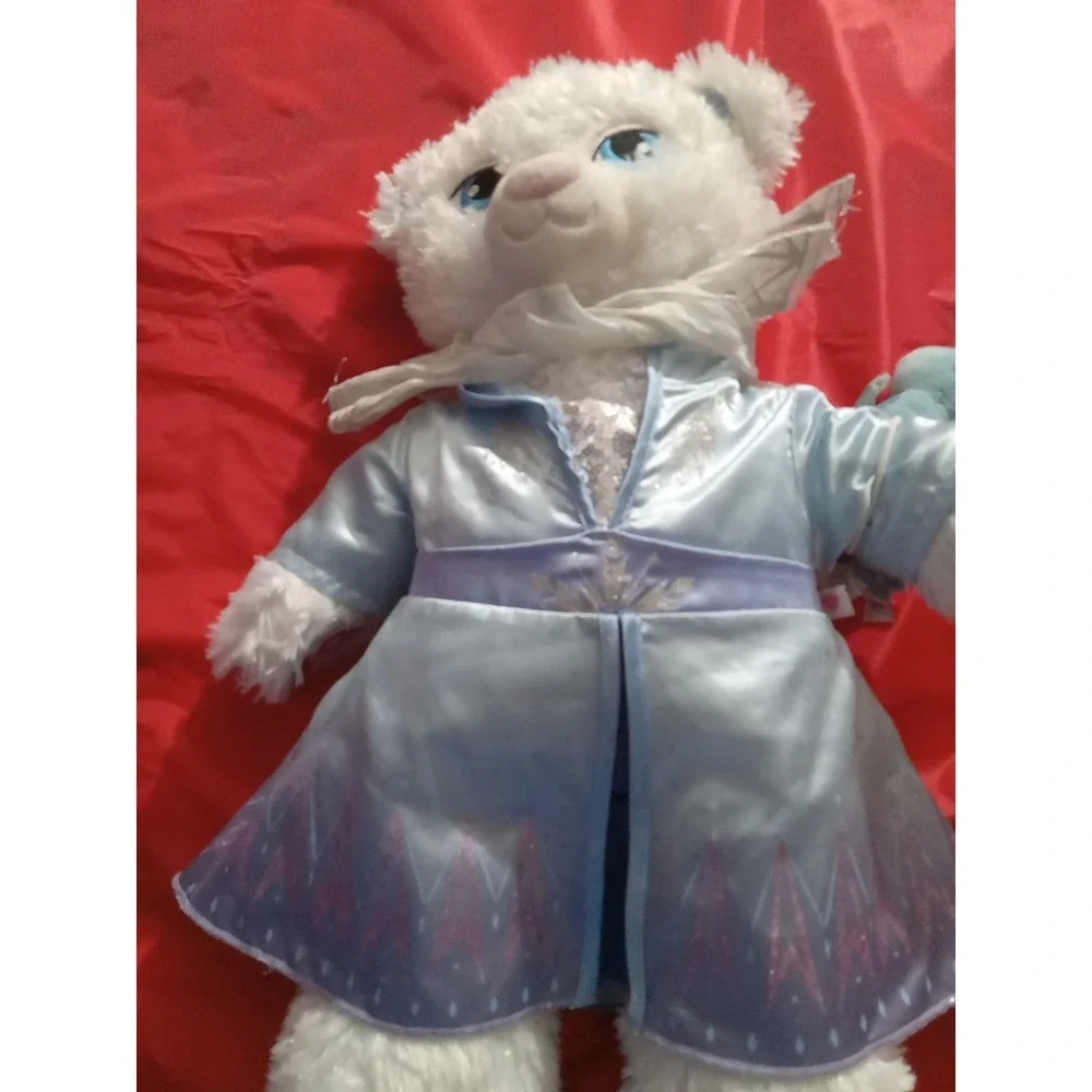 Build A Bear Disney's Frozen Princess Elsa & Anna With Dresses Sparkle 2014 BAB